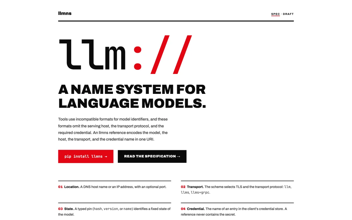 The llmns website